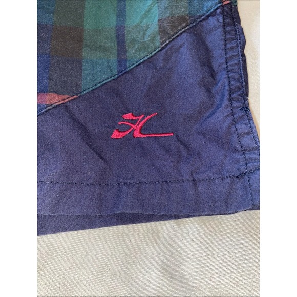 Hobie Swim Trunks Shorts Men's Large Mesh Lined 4" Inseam Green Blue Red - Picture 9 of 9